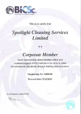 BICSc Corporate Membership Certificate 2024