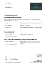 Insurance certificate 2025